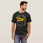 T-shirt Avion Jaune RC Plan Modèle d'aéronef Construire le (Devant entier)