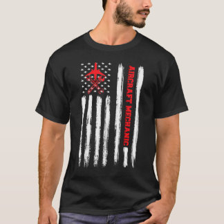 T-shirt Avion Mécanicien Aéronefs Technicien Aéronefs 