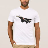 T-shirt Avion militaire chasseur à réaction supersonique (Devant)