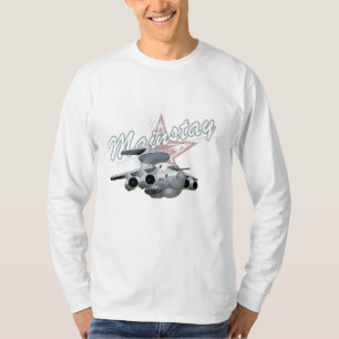 T-shirt Avion militaire de dessin