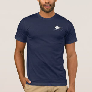 T-shirt avion papier pour aviateurs