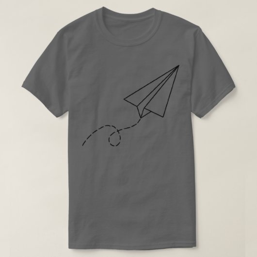 T-shirt Avion papier simple (Design devant)