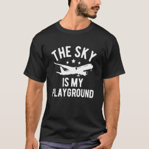 T-shirt Avion Pilote Avion Avion Aviation Le Ciel est mon