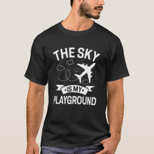 T-shirt Avion Pilote Avion Avion Aviation Le Ciel est mon