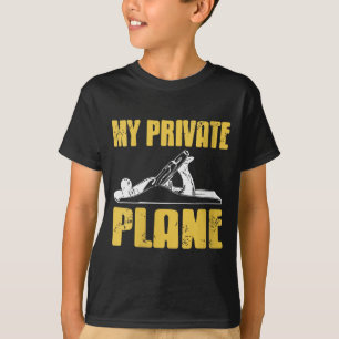 T-shirt Avion Privé Femme Humour Outil Manuel Pour Travail