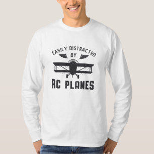 T-shirt Avion RC Plane Facilement Distrait Par Avion RC Pl