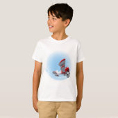 T-shirt Avion rétro de dessin (Devant entier)