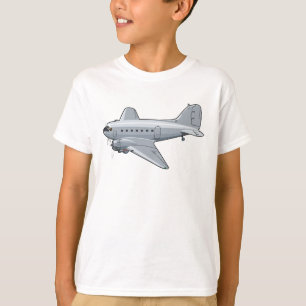 T-shirt Avion rétro de dessin