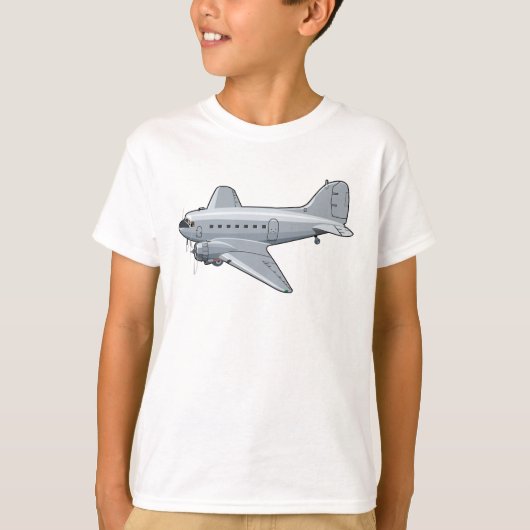 T-shirt Avion rétro de dessin (Devant)