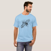 T-shirt Avion vintage (Devant entier)