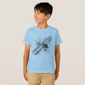 T-shirt Avion vintage (Devant entier)
