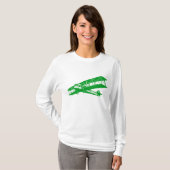 T-shirt Avion vintage - Vert d'herbe (Devant entier)