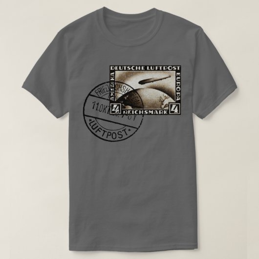 T-shirt Avion Zeppelin 1928 (Design devant)