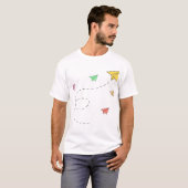 T-shirt Avions à papier volants (Devant entier)