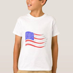 T-shirt Avions de combat patriotiques américains Drapeau a