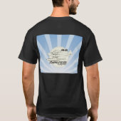 T-shirt Avions PA18 avec des flotteurs (Dos)