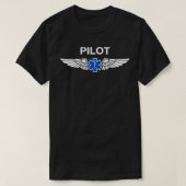 T-shirt Avions pilotes du système EMS d'évacuation des eau (Design devant)