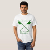 T-shirt Aviron Meme (vert forêt) (Devant entier)