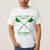 T-shirt Aviron Meme (vert forêt) (Devant)