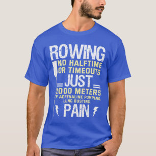 T-shirt Aviron Non Semi-Temps Pas Délais Drôle pagayage Ca