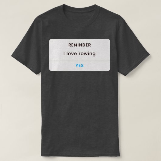 T-shirt aviron ramer drôle ramer 1 (Design devant)