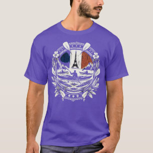 T-shirt Aviron Supporter Compétition Sportive France Raili