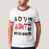 T-shirt "Avis de vérification défavorable" (Devant)