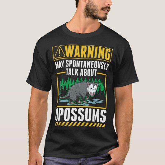 T-shirt Avis Opossum Déchet Chat Possum (Devant)