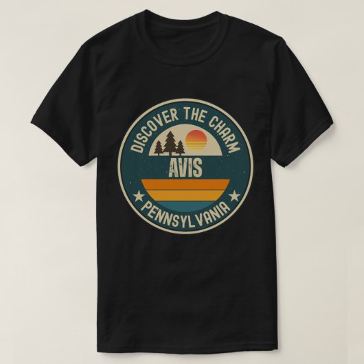 T-shirt Avis, Pennsylvanie (Design devant)
