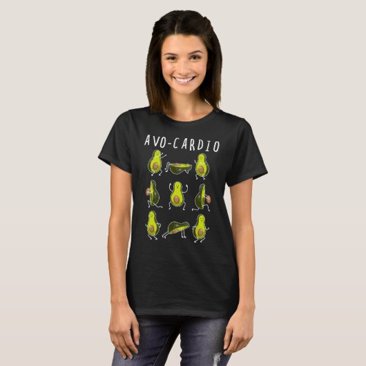 T-shirt Avo-Cardio Avocado Cardio Funny Exercice Fruit Pun (Devant entier)