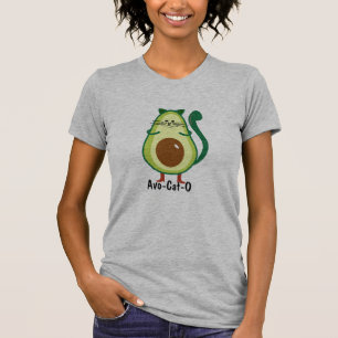 T-shirt Avo-Cat-O Funny Mignonne Chemise, Geeky Avocado Lo