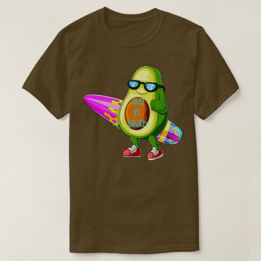 T-shirt AVO en surf de plage (Design devant)