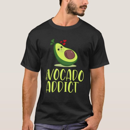 T-shirt Avocado Addict Guacamole Fruits Vegetables Broccol (Devant)