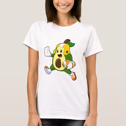 T-shirt Avocado au football (Devant)