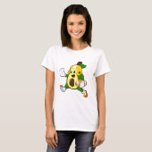 T-shirt Avocado au football (Devant entier)