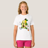 T-shirt Avocado au football (Devant entier)
