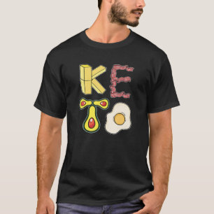 T-shirt Avocado Bacon Oeuf Cheese Keto Diet Cadeau Ketosis