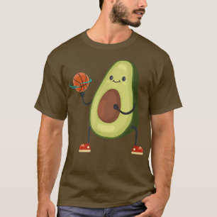 T-shirt Avocado Basketball Vegan drôle Sports