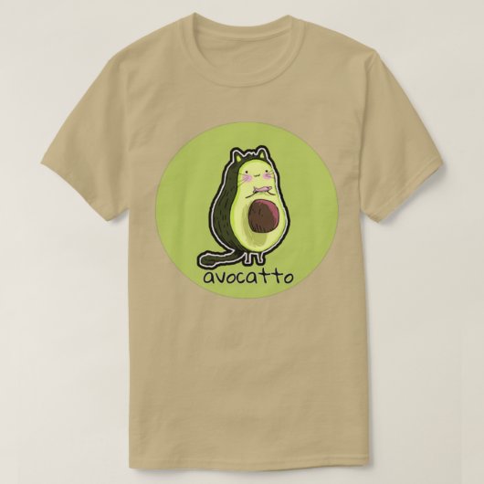 T-shirt Avocado cat 7 (Design devant)