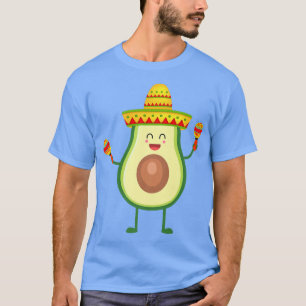 T-shirt Avocado Cinco De Mayo Avogato Sombrero Drôle