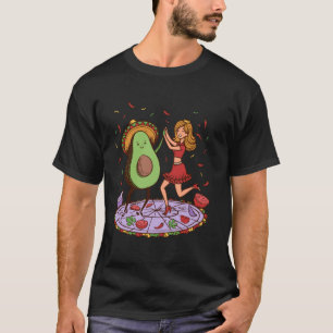 T-shirt Avocado Dancing Salsa Cinco de Mayo Mexicain Avoca