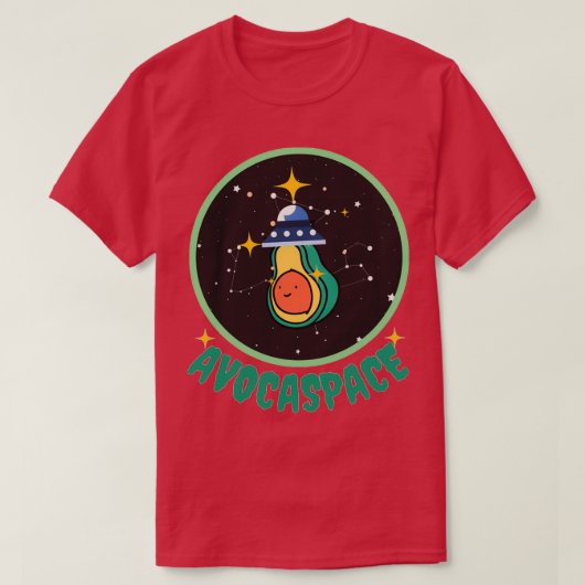 T-shirt Avocado dans l'espace 2 (Design devant)