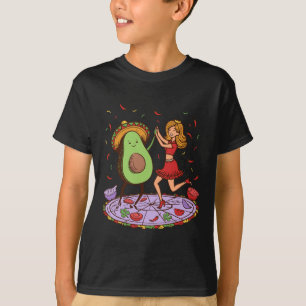 T-shirt Avocado Danser Salsa Cinco De Mayo Mexicain Avocat
