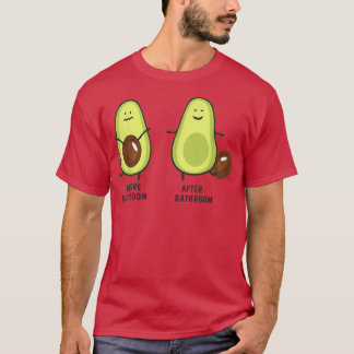 T-shirt Avocado De Pooping Cute Pour Hommes Femmes, Vegan,