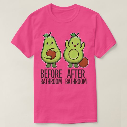 T-shirt Avocado De Pooping Cute Pour Hommes Femmes, Vegan, (Design devant)