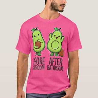 T-shirt Avocado De Pooping Cute Pour Hommes Femmes, Vegan,