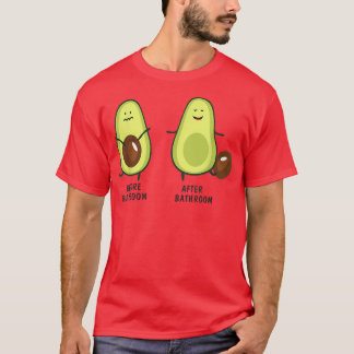 T-shirt Avocado De Pooping Cute Pour Hommes Femmes, Vegan,