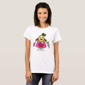 T-shirt Avocado en coiffeur avec ciseaux et comb (Devant entier)