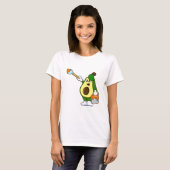 T-shirt Avocado en peintre avec pinceau (Devant entier)