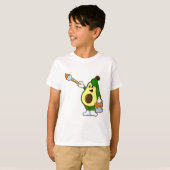 T-shirt Avocado en peintre avec pinceau (Devant entier)